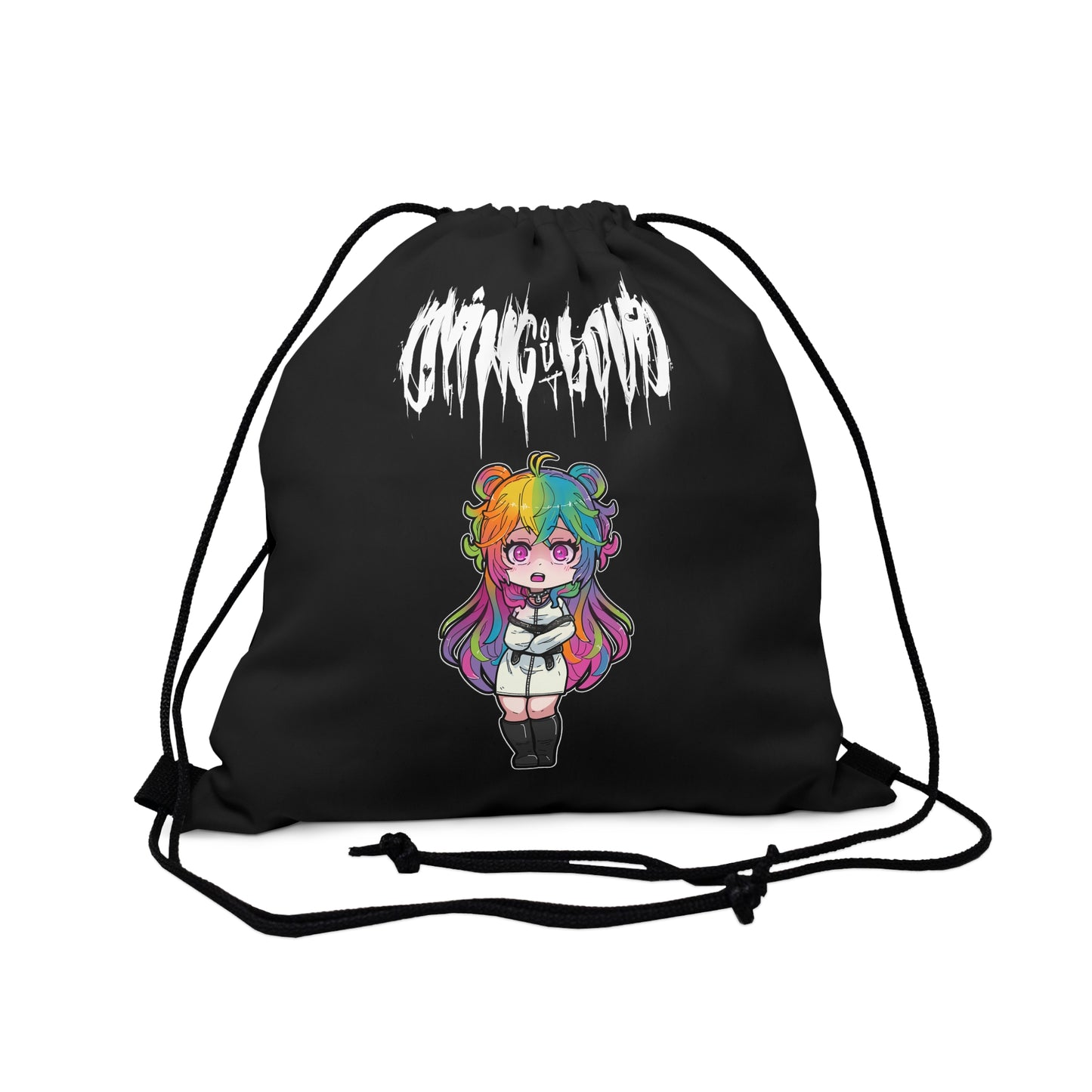 Dying Out Loud Drawstring Bag